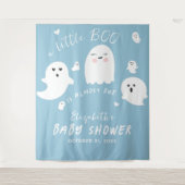 Blue Ghost Halloween Boy Baby Dusche Wandteppich (Vorderseite)