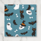 Blue Ghost Halloween Geburtstagsparty Danke Geschenkanhänger (Rückseite)