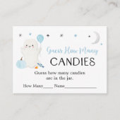 Blue Ghost Halloween Guess Wie viele Spiel Begleitkarte (Vorderseite)