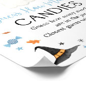 Blue Ghost Halloween Guess Wie viele Spiel Poster (Ecke)