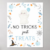 Blue Ghost Halloween keine Tricks Nur Leckereien s Poster (Vorne)