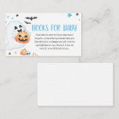 Blue Ghost Halloween Little Boo Books for Baby Begleitkarte (Vorne/Hinten)
