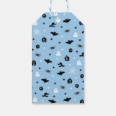 Blue Ghost Happy Halloween Boy Birthday Party Geschenkanhänger (Rückseite)