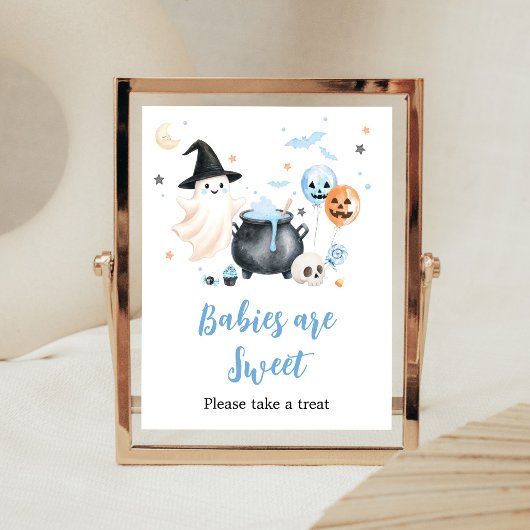 Blue Ghost Little Boo Babys sind süß Schild