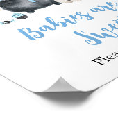 Blue Ghost Little Boo Babys sind süß Schild (Ecke)
