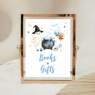 Blue Ghost Little Boo Bücher und Geschenke Schild
