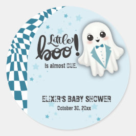 Blue Ghost Little Boo ist fast die richtige Baby D Runder Aufkleber