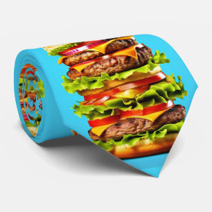 Blue Giant Hamburger Neck Tie Krawatte