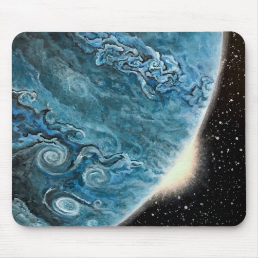"Blue Giant" Planet Mouse Pad Mousepad (Vorne)