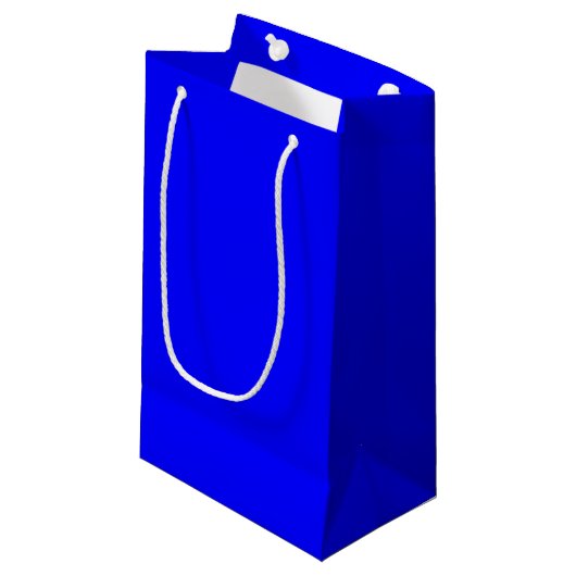 Blue Gift Bag mit 3 Größen Kleine Geschenktüte (Vorderseite Schrägansicht)