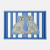 Blue Ginger Jar Jars Magnolia Staffordshire Hunde Fußmatte (Vorderseite)