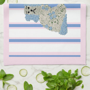 Blue Ginger Jar Jars Magnolia Staffordshire Hunde Geschirrtuch