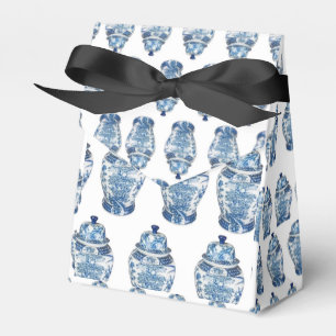 Blue Ginger Jar Jars Ribbon Gastgeschenk Box Geschenkschachtel