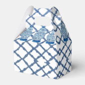 Blue Ginger Jar Jars Ribbon Gastgeschenk Box Geschenkschachtel (Rückseite)