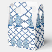 Blue Ginger Jar Jars Ribbon Gastgeschenk Box Geschenkschachtel (Geöffnet)