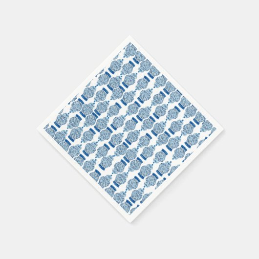 Blue Ginger Jar Throw Blanket Serviette (Ecke)