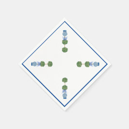 Blue Ginger Jars Jar Topiary Vine Serviette