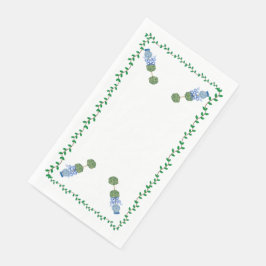 Blue Ginger Jars Jar Topiary Vine Serviette