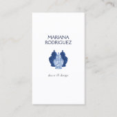 Blue Ginger Jars Pottery Eleganter Innenarchitekt Visitenkarte (Vorderseite)