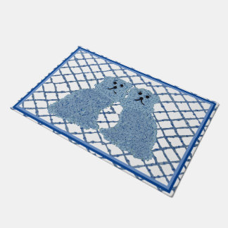 Blue Ginger Jars Staffordshire Hunde Doormat Fußmatte