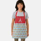 Blue Gingerbread Trio Schürze, Kleine Schürze (Insitu)