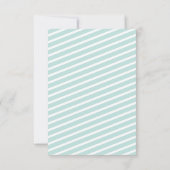 Blue Gingerbrot House Weihnachten Geburtstag Dankeskarte (Rückseite)