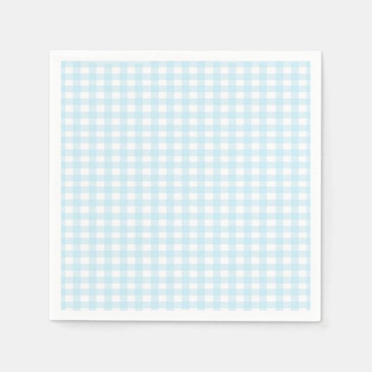 Blue Gingham 1 Serviette (Vorderseite)