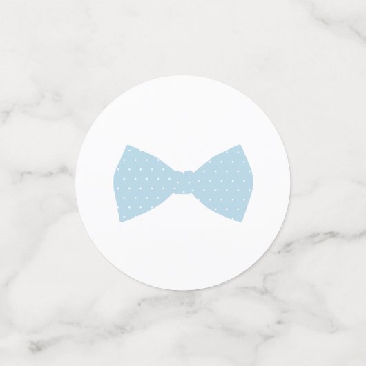 Blue Gingham Baby Dusche Konfetti (Klein Vorderseite)