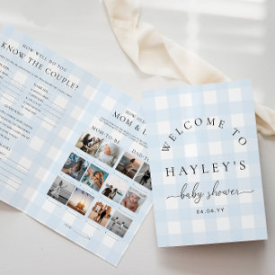 Blue Gingham Baby Showspielheft