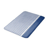 Blue Gingham Bath Mat Badematte (Schrägansicht)
