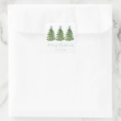 Blue Gingham Bow Weihnachtsbaum Sticker Geschenk-T (Tasche)