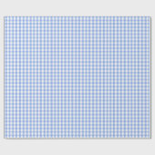 Blue Gingham Breeze Geschenkpapier (Flach)