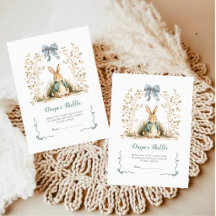 Blue Gingham Bunny Classic Windel-Raffle