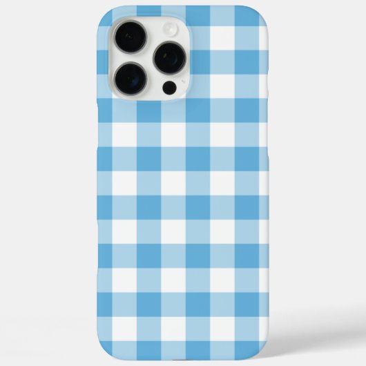 Blue Gingham Case-Mate iPhone Hülle (Rückseite)