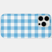 Blue Gingham Case-Mate iPhone Hülle (Rückseite (Horizontal))