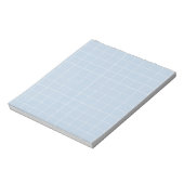 Blue Gingham Checkered Classic Stylish Stationery Notizblock (Rotiert)