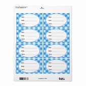 Blue Gingham Country Canning & Food Storage Label (Vorne)