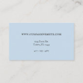 Blue Gingham Country Farm Shabby Chic Visitenkarte (Rückseite)