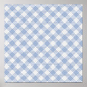 Blue Gingham Country Poster (Vorne)