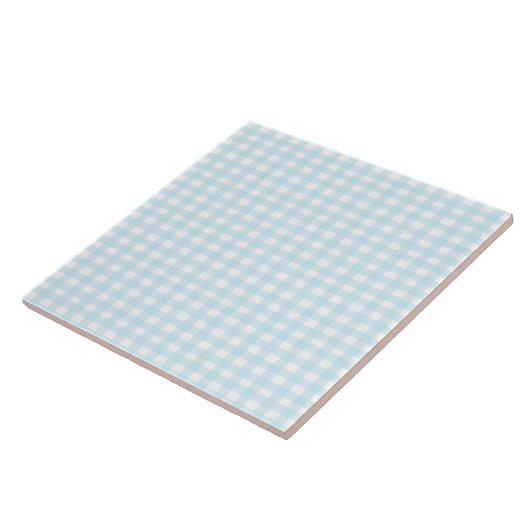 Blue Gingham Fliese (Seite)
