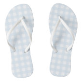 Blue Gingham Flip Flops Badesandalen (Fußbett)
