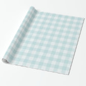 Blue Gingham für Oh Baby Collection Wrapping Paper Geschenkpapier (Ungerollt)