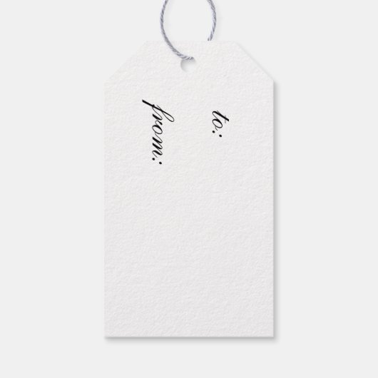 Blue Gingham Geschenketiketten Geschenkanhänger (Rückseite)