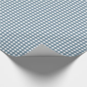 Blue Gingham Geschenkpapier (Ecke)
