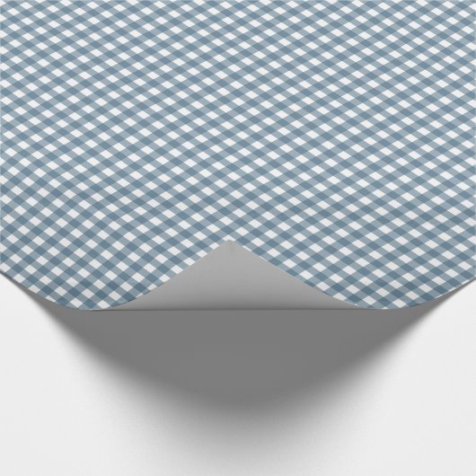 Blue Gingham Geschenkpapier (Ecke)