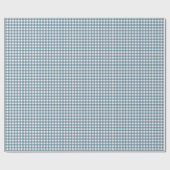 Blue Gingham Geschenkpapier (Flach)