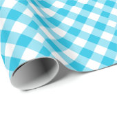 "Blue Gingham" Geschenkpapier (Rolleneckpunkt)