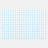 Blue Gingham Geschenkpapier Set (Vorderseite)