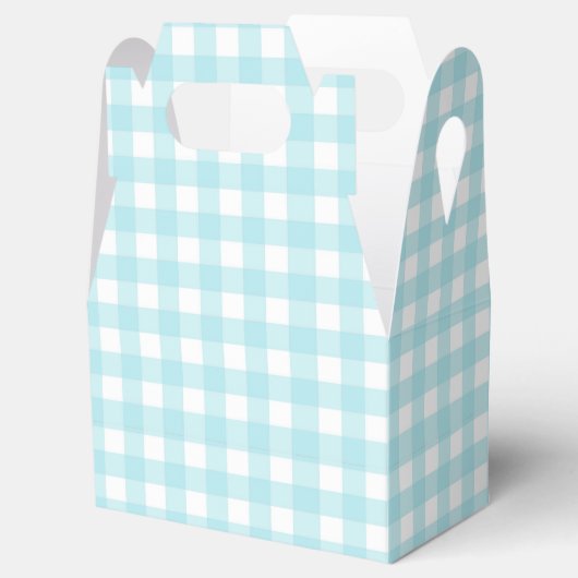 Blue Gingham Geschenkschachtel (Geöffnet)