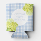 Blue Gingham Hydrangea Dosenkühler (Rückseite)